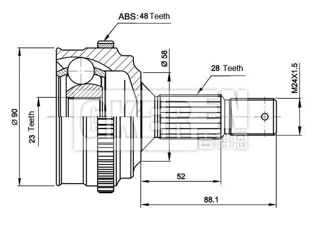 球笼修理包 CV Joint Kit:3273.K1