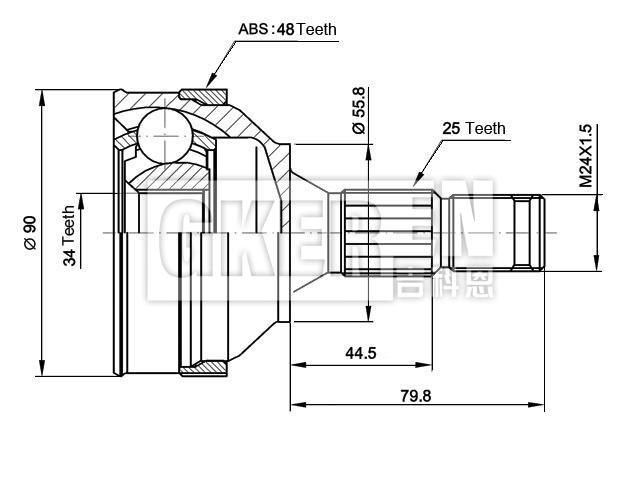 球笼修理包 CV Joint Kit:3272.98