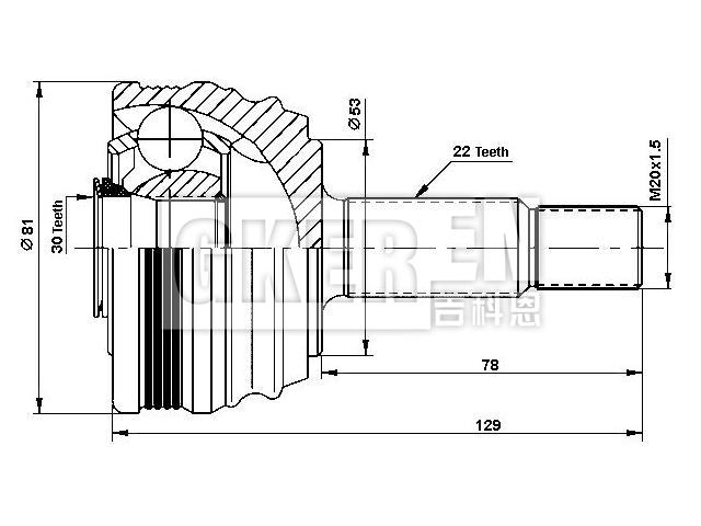 球笼修理包 CV Joint Kit:6N0 407 311