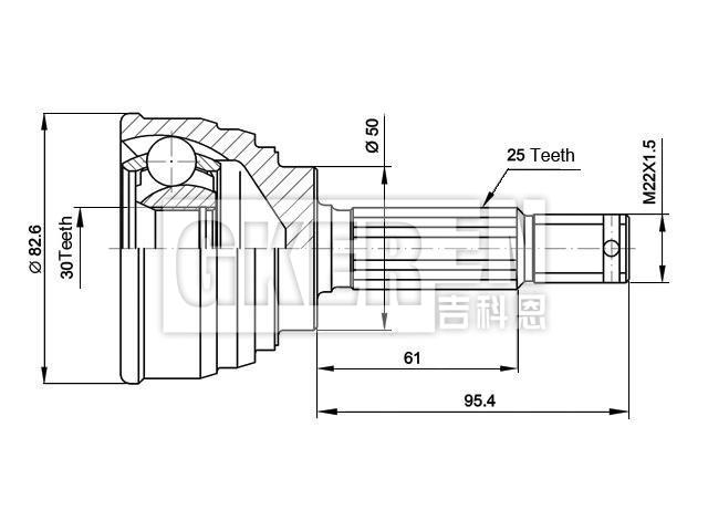 球笼修理包 CV Joint Kit:MB526551