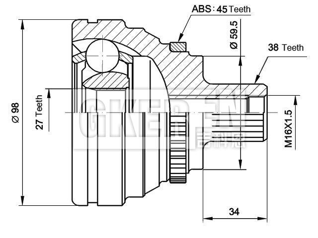 球笼修理包 CV Joint Kit:893 407 305G