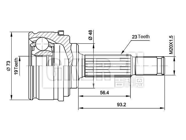 球笼修理包 CV Joint Kit:39100-41B00