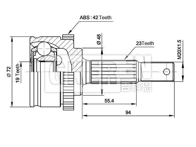 球笼修理包 CV Joint Kit:39100-45B00