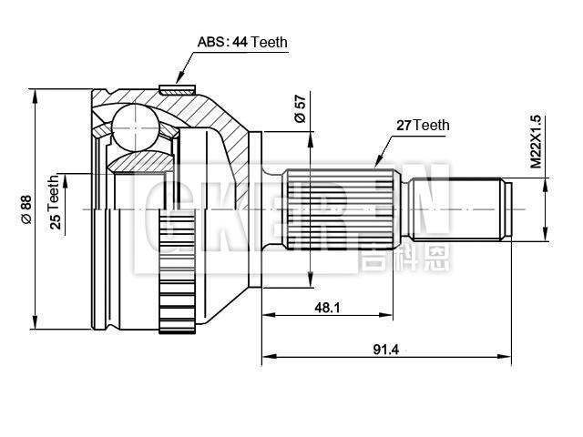 球笼修理包 CV Joint Kit:7 294 548