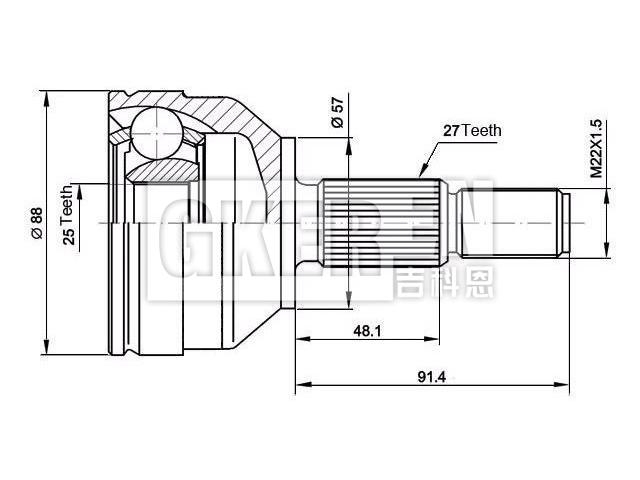 球笼修理包 CV Joint Kit:7294547