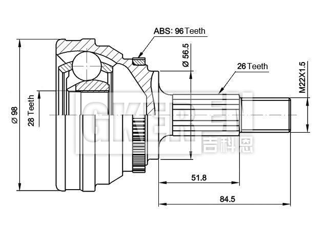 球笼修理包 CV Joint Kit:431 498 099C