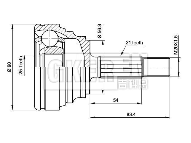 球笼修理包 CV Joint Kit:77 01 349 880