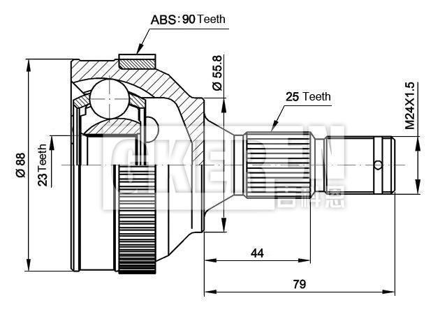 球笼修理包 CV Joint Kit:3272.E4