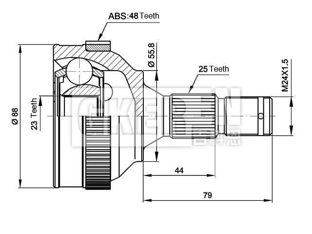球笼修理包 CV Joint Kit:3272.83