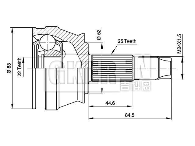 球笼修理包 CV Joint Kit:46307082