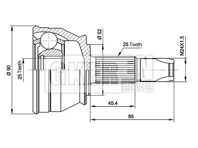 球笼修理包 CV Joint Kit:46307032