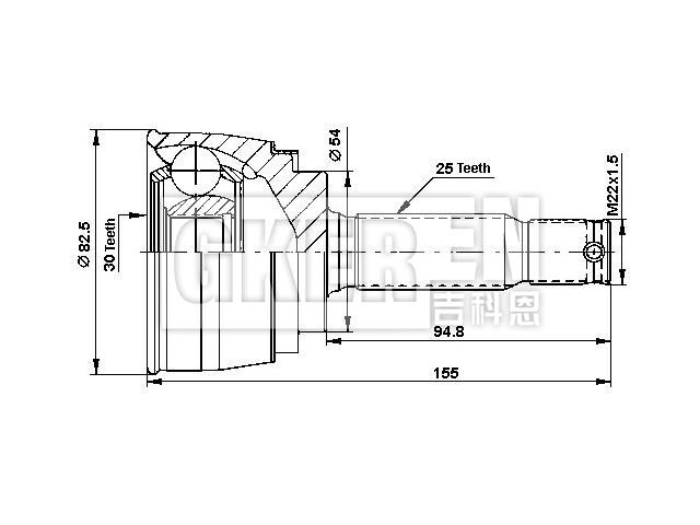 球笼修理包 CV Joint Kit:2081207