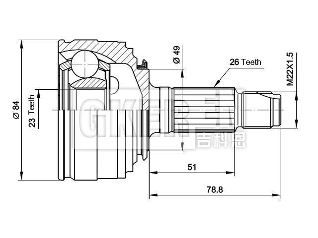 球笼修理包 CV Joint Kit:44011-SK3-E00