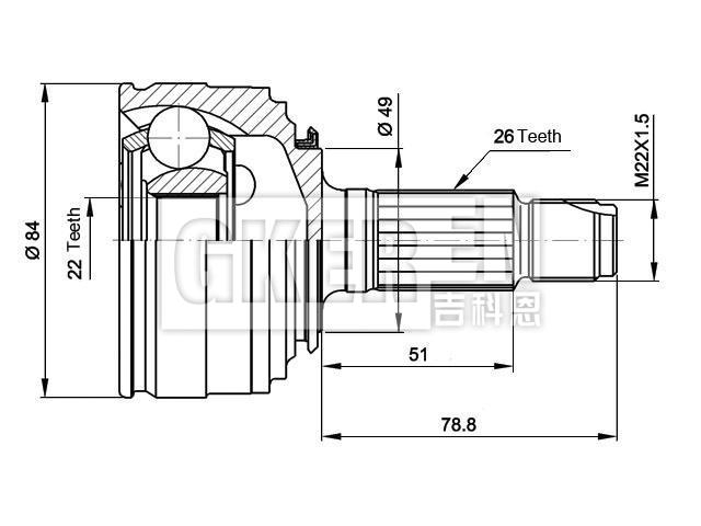 球笼修理包 CV Joint Kit:GVC1053