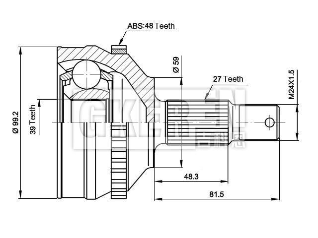 球笼修理包 CV Joint Kit:9617408188