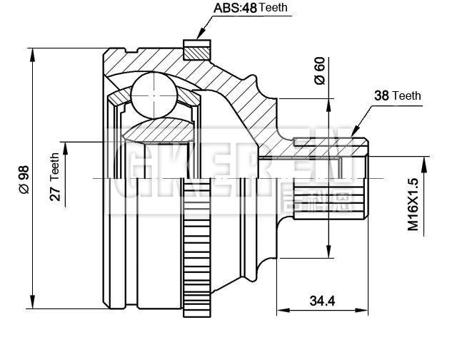 球笼修理包 CV Joint Kit:701 407 321E