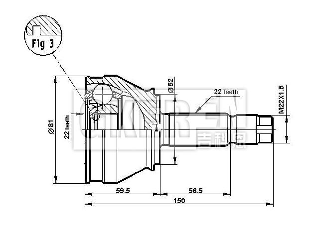 球笼修理包 CV Joint Kit:7078573