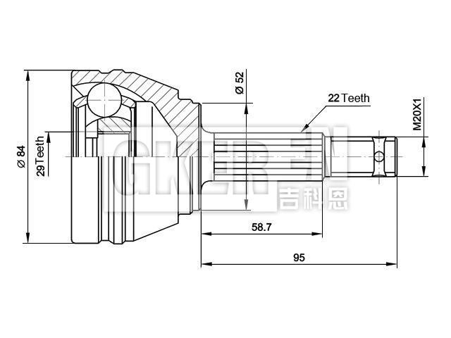 球笼修理包 CV Joint Kit:510734