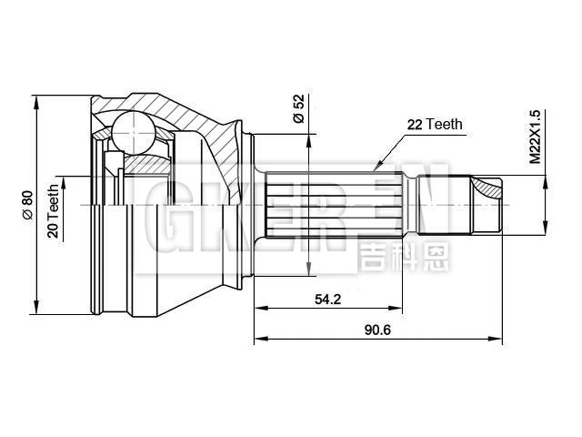 球笼修理包 CV Joint Kit:46307420