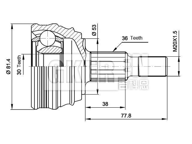 球笼修理包 CV Joint Kit:1J0 498 099A