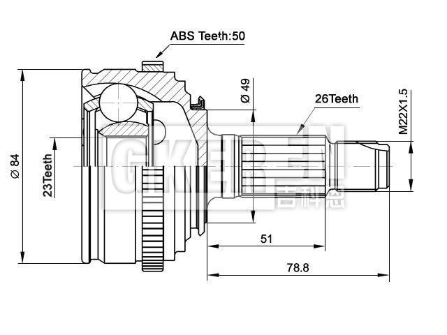 球笼修理包 CV Joint Kit:44011-SK3-E10
