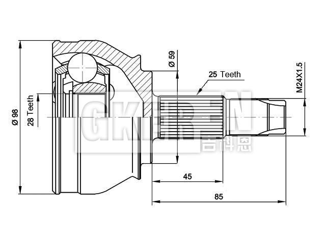 球笼修理包 CV Joint Kit:46307246