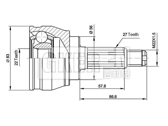 球笼修理包 CV Joint Kit:28021-AA011