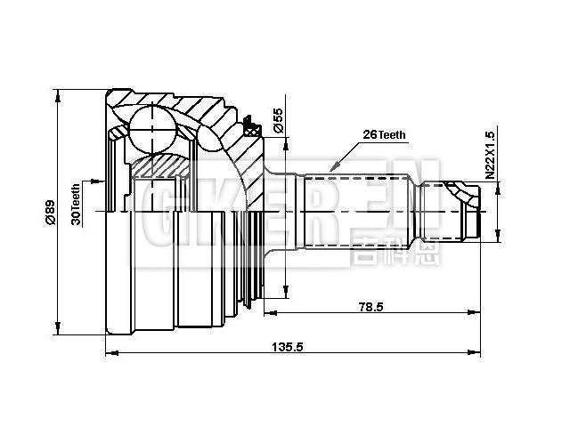球笼修理包 CV Joint Kit:44010-SR1-003