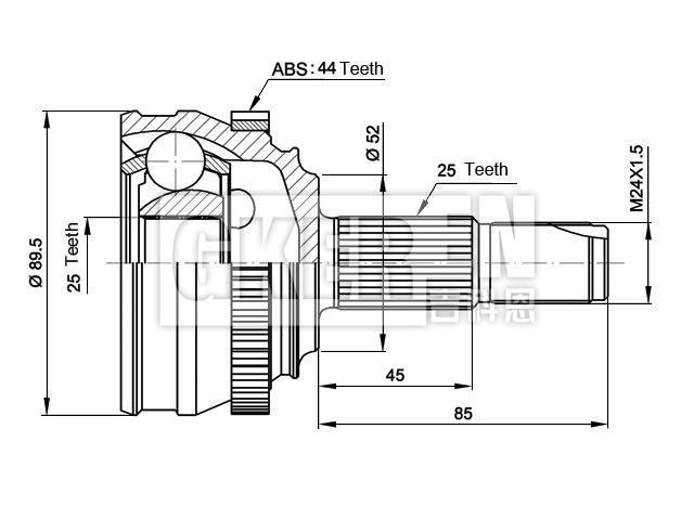 球笼修理包 CV Joint Kit:60559887