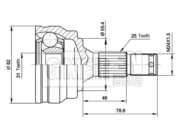 球笼修理包 CV Joint Kit:3272.06