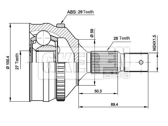 球笼修理包 CV Joint Kit:3272.N1