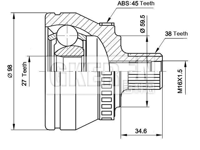 球笼修理包 CV Joint Kit:4D0 598 099