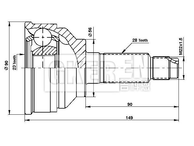 球笼修理包 CV Joint Kit:G560-25-500A