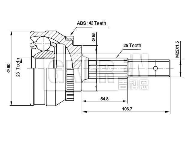 球笼修理包 CV Joint Kit:39100-60Y15