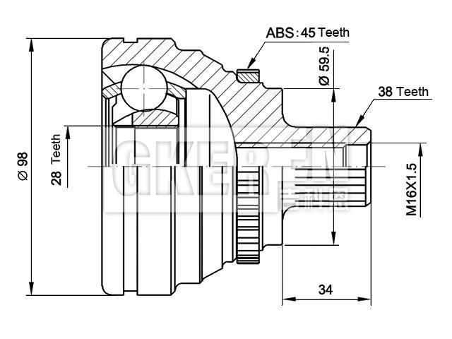 球笼修理包 CV Joint Kit:447 407 305