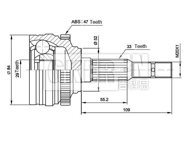 球笼修理包 CV Joint Kit:96160589