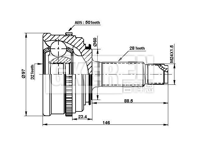 球笼修理包 CV Joint Kit:44340-SN7-315