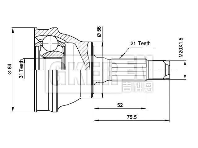 球笼修理包 CV Joint Kit:15-1286