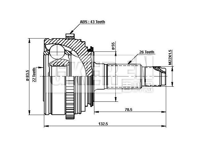 球笼修理包 CV Joint Kit:GCV1119