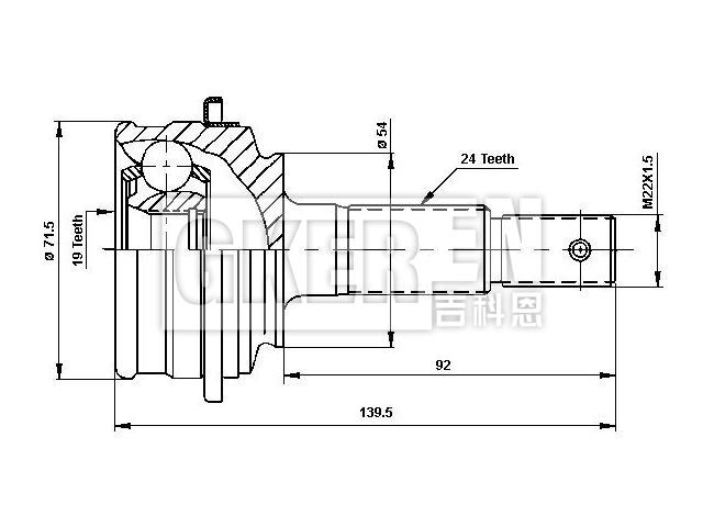 球笼修理包 CV Joint Kit:43410-87717