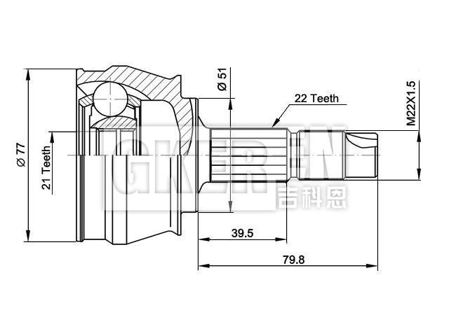 球笼修理包 CV Joint Kit:46307889