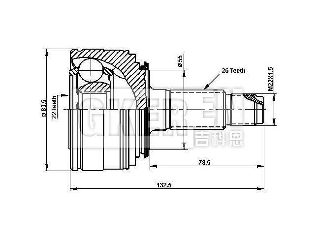球笼修理包 CV Joint Kit:GCV1118