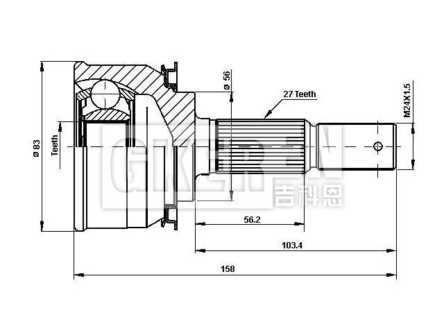 球笼修理包 CV Joint Kit:39100-2J205