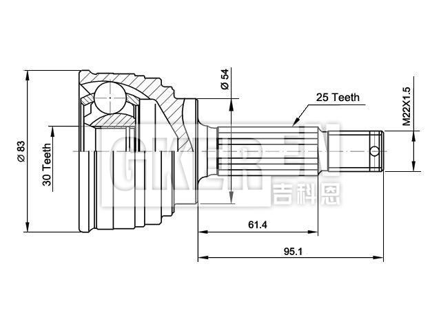球笼修理包 CV Joint Kit:MB837426