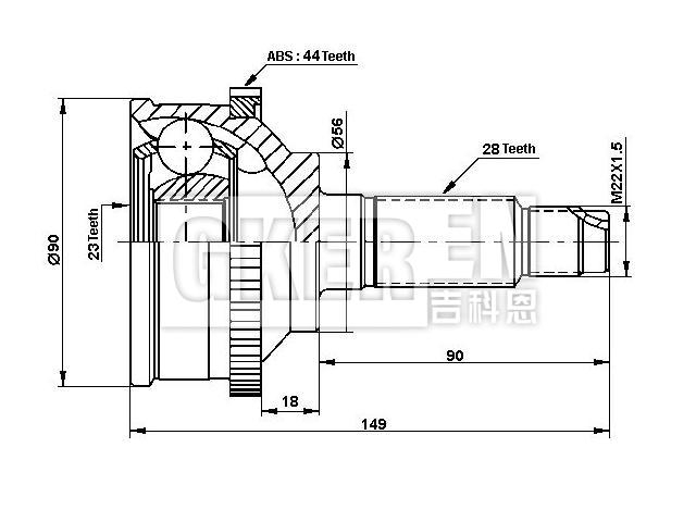 球笼修理包 CV Joint Kit:15-1335