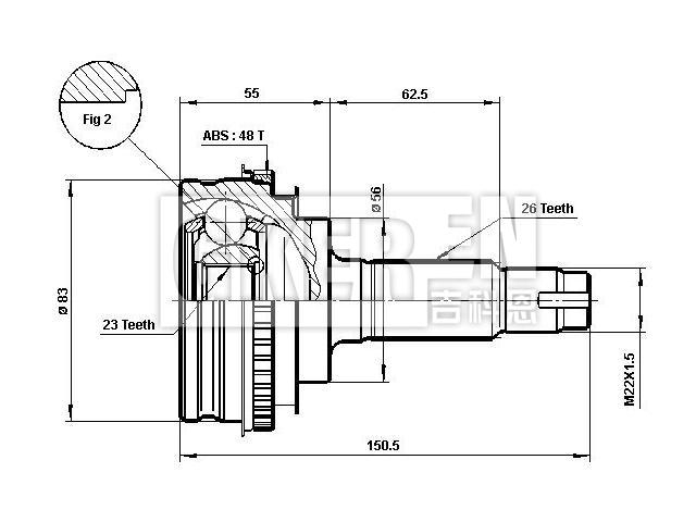 球笼修理包 CV Joint Kit:43410-20444