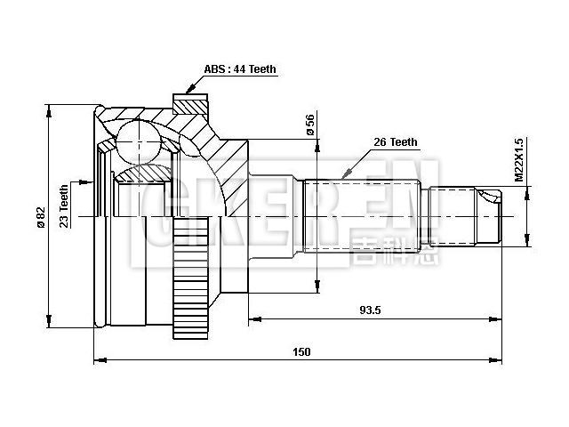 球笼修理包 CV Joint Kit:G024-25-500A