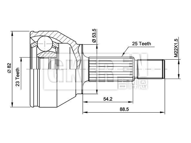球笼修理包 CV Joint Kit:1129668