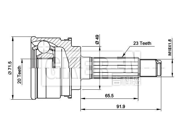 球笼修理包 CV Joint Kit:44102-80E21