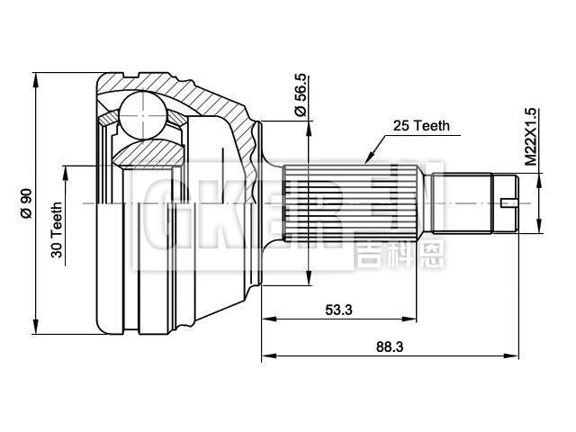 球笼修理包 CV Joint Kit:1117155